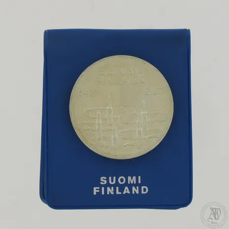 Juhlaraha Suomi Finland 1917-1967, nimellisarvo 10mk, 900,  Paino: 24 g