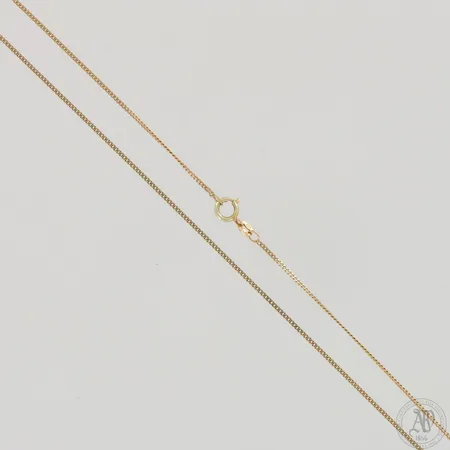 Panssarikaulaketju, pituus ja leveys 47cm ja 1mm, 585,  Paino: 2,1 g