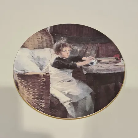 Seinälautanen, Arabia, Helen Schjerfbeck, Toipilas Lähetetään postipakettina.
