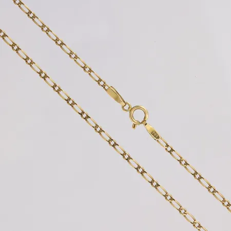 Figaro-kaulaketju, pituus 51,5cm, leveys 2,1mm, 750, Paino: 6 g