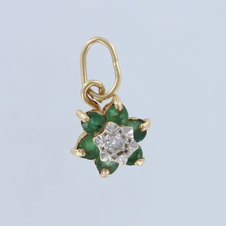 Kiviriipus timantilla 1xn.0.04ct, korkeus 15mm, 585br, Paino: 0,9 g