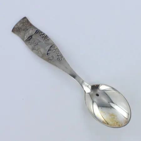 Kummilusikka, kaiverrettu, pituus 136mm, 830,  Paino: 30,2 g