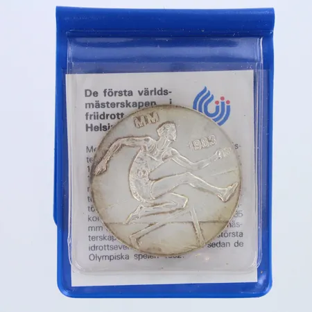 Juhlaraha, Yleisurheilun MM 1983, nimellisarvo 50mk, 500,  Paino: 21,7 g