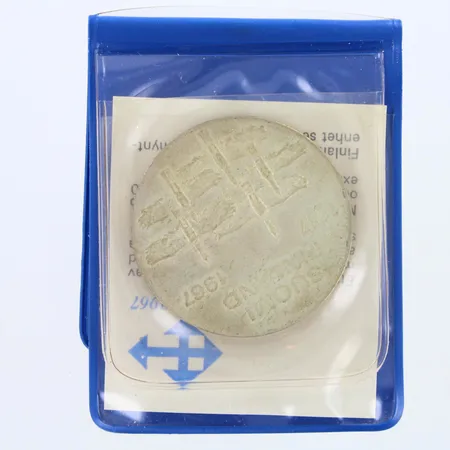 Juhlaraha Suomi Finland 1917-1967, nimellisarvo 10mk, 900,  Paino: 23,9 g