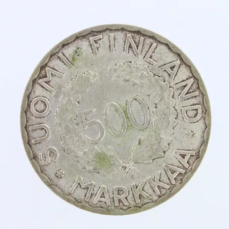 Olympiaraha Suomi, 500 markkaa, Olympia XV Helsinki 1952, 500,  Paino: 12 g