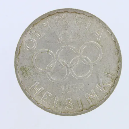 Olympiaraha Suomi, 500 markkaa, Olympia XV Helsinki 1952, 500,  Paino: 12 g
