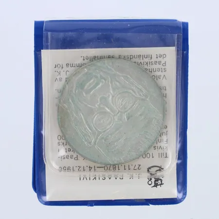 Juhlaraha J.K Paasikivi, 100 vuotta, vuodelta 1970, nimellisarvo 10 markkaa, 500,  Paino: 22,6 g