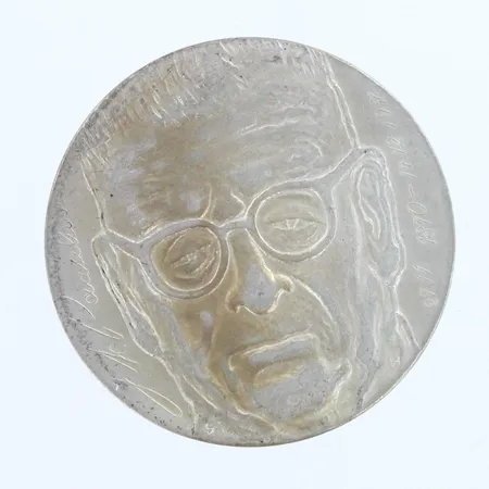 Juhlaraha J.K Paasikivi, 100 vuotta, vuodelta 1970, nimellisarvo 10 markkaa, 500,  Paino: 22,6 g