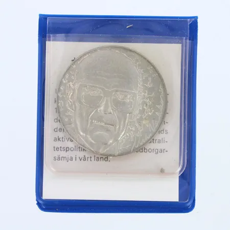 Juhlaraha, Urho Kekkonen 1975, nimellisarvo 10mk, 500,  Paino: 23,6 g