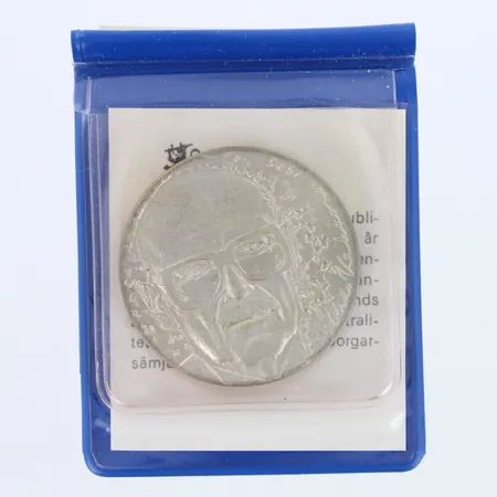 Juhlaraha, Urho Kekkonen 1975, nimellisarvo 10mk, 500,  Paino: 23,5 g