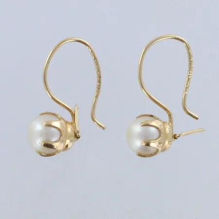 Helmikorvakorut, korkeus 19mm, 585br, Paino: 1,7g