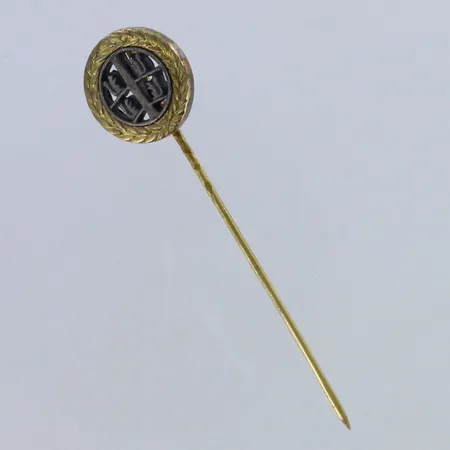 Rintaneula, korkeus 50mm, 750 kelta- ja valkokulta, Paino: 2,7g