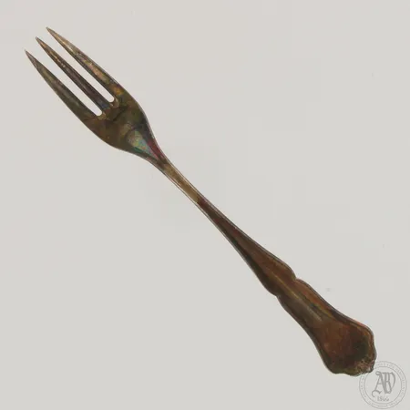 Jälkiruokahaarukka, Chippendale, pituus 155mm, 830,  Paino: 25,1 g