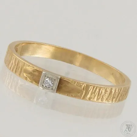 Timanttisormus 1xn.0.02ct, koko 20, 750,  Paino: 3 g
