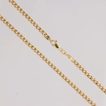 Panssarikaulaketju, pituus 55,5cm, leveys 3,6mm, 585, Paino: 7,5 g