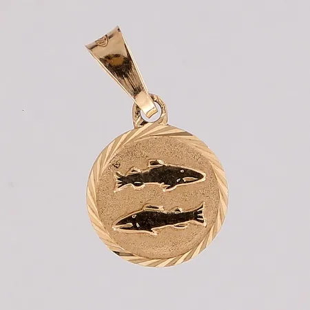 Horoskooppiriipus, korkeus 17mm, 585, Paino: 0,6 g