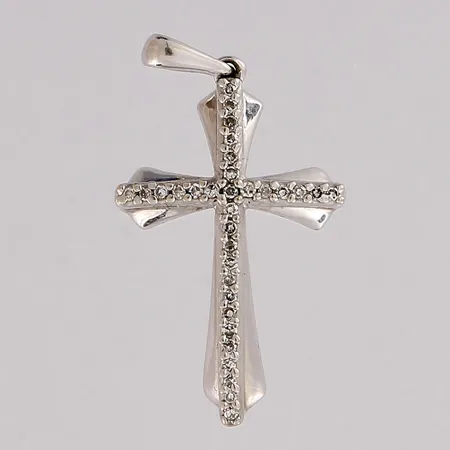 Timanttiriipus, 32xn.0.005ct, korkeus 25mm, 585 valkokulta,  Paino: 1,4 g