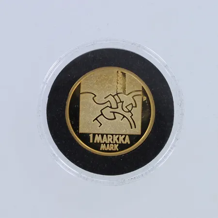 Kultaraha, kultamarkka 2001, 750,  Paino: 8,6 g