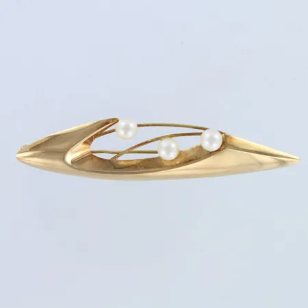 Helmirintaneula, neula taittunut, leveys 61mm, 585br  Paino: 3,2 g