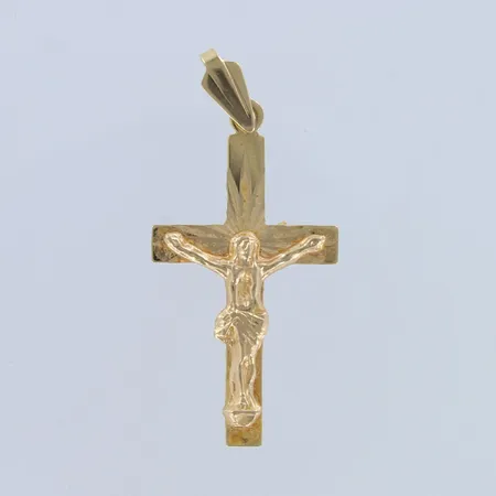 Ristiriipus, kaiverrettu, korkeus 34mm, 585,  Paino: 1,6 g