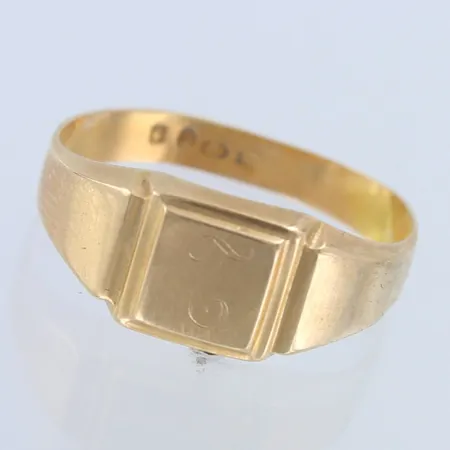 Kantasormus, koko 18¾, 585,  Paino: 1,8 g