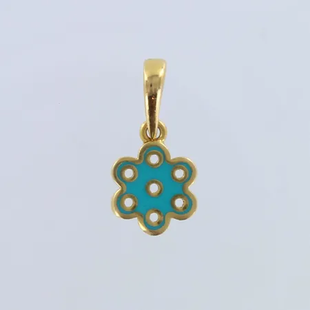 Emaloitu riipus, korkeus 19mm, 875br,  Paino: 1,4 g