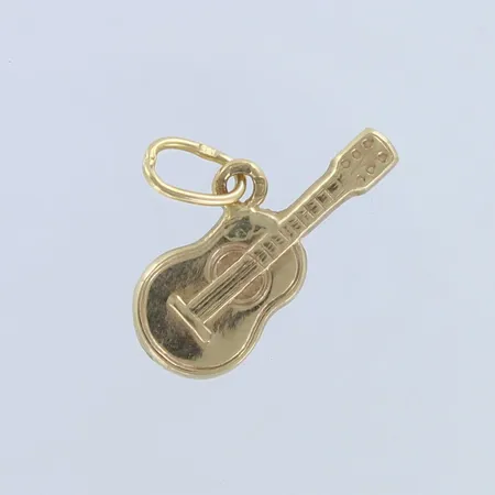Kitara riipus, korkeus 16mm, 585,  Paino: 0,6 g