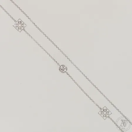 Viallinen kaulakoru, 925,  Paino: 14,2 g