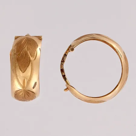 Korvakorut, Ø 18,2mm, leveys 7,1mm, 585, Paino: 2,1 g