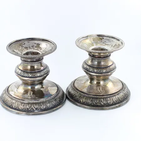 Kynttilänjalat, kaiverrettu, korkeus 70mm, 813br, Paino: 260,2 g