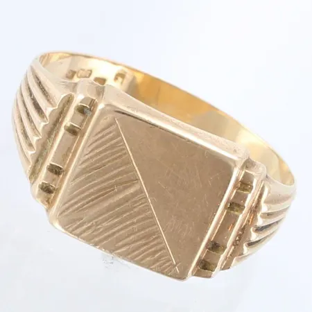 Kantasormus, koko 21½, 585,  Paino: 2,8 g