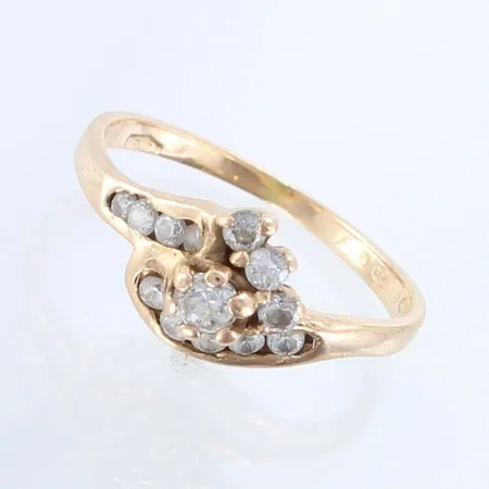 Kivisormus, koko 16½, 585br,  Paino: 1,9 g