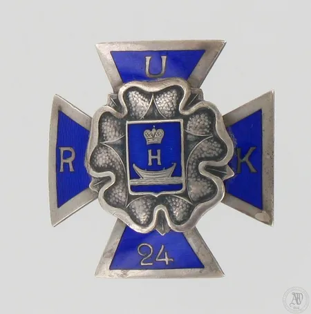 Kunniamerkki, RUK 24-risti, malli 1/b, H-vaakuna, Wallen G. 1/2./RUK