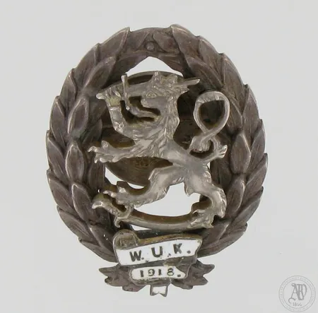 Kunniamerkki, Wiipurin upseerikurssi 1918, numeroitu 68., 813, Paino: 13,8g