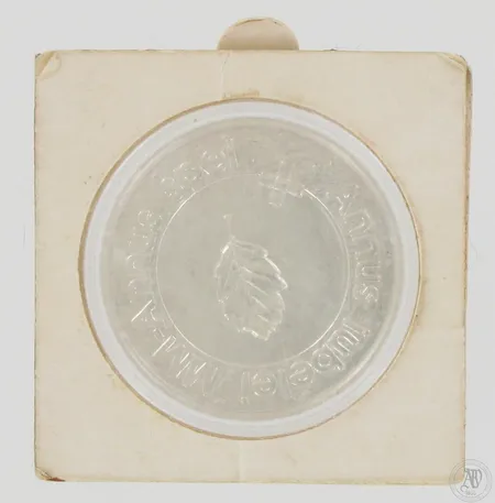 Juhlaraha, Kirkon riemuvuosi 2000, nimellisarvo 100mk, 925, paino 22,0g Paino: 22 g