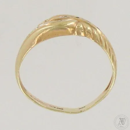 Viallinen timanttisormus 8xn.0.005ct, 585,  Paino: 1,9 g