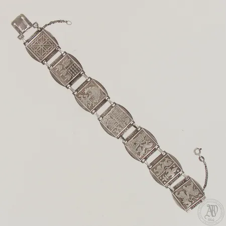 Rannekoru, käytön jälkiä, pituus ja leveys 190mm ja 23mm, 800,  Paino: 43,8 g