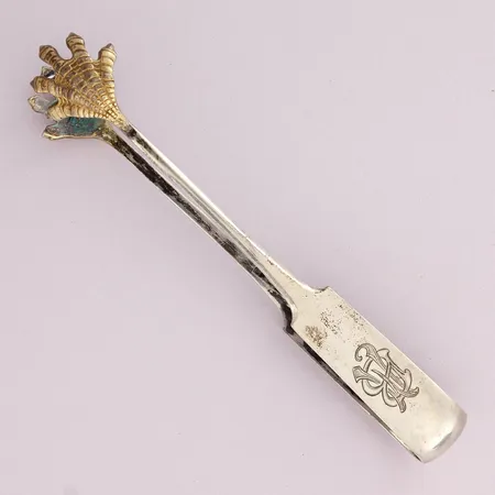 Sokeripihdit, kaiverrettu, pituus 123mm, vuodelta 1922, 813, Paino: 26,5 g