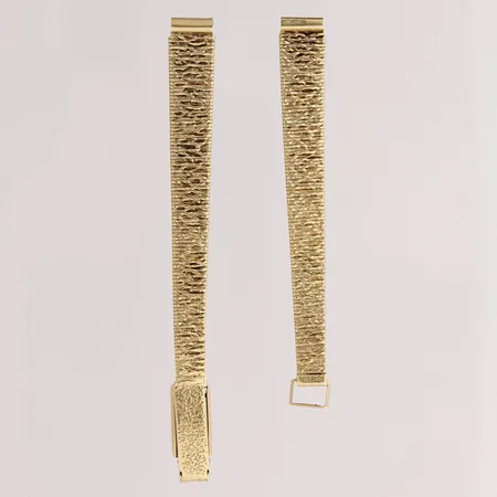 Kultainen kellon ranneke, pituus 150mm, leveys 8mm, 585,  Paino: 13,4 g
