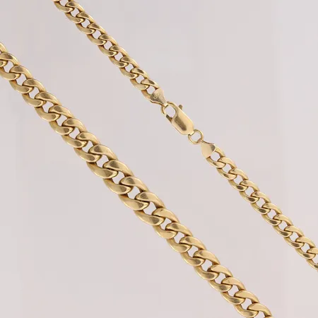 Panssarikaulaketju, pituus 50,5cm, leveys 6-9mm, 585,  Paino: 24 g