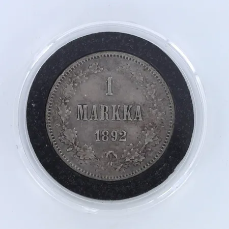 1 mk hopearaha 1892, 868, Paino: 5,1 g