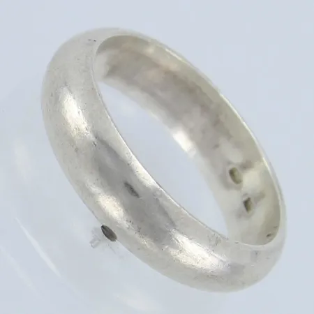 Sileä sormus, koko 16¾, leveys 4,9mm, 925, Paino: 4,3 g
