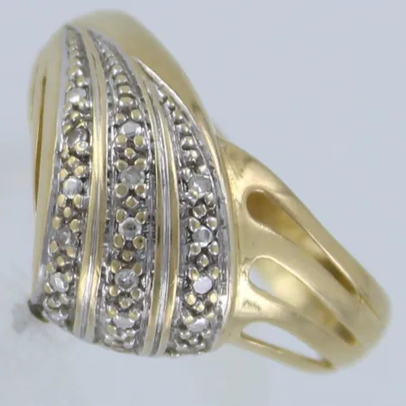 Timanttisormus 9xn0.005ct, koko 16, 585, Paino: 2,6 g