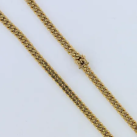 Panssarikaulaketju, pituus 44,5cm, leveys 6mm, 585, Paino: 54,8 g