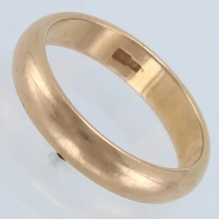 Sileä sormus, koko 16½, leveys 3,9mm, 583, Paino: 3,7 g