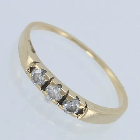 Timanttisormus 3xn.0.08ct, koko 18, 750, Paino: 1,7 g