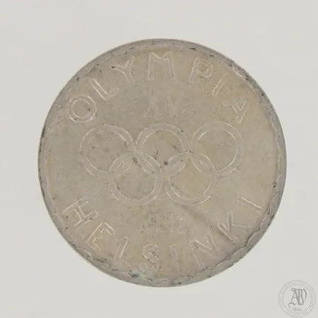 Juhlaraha Suomi, Olympia XV Helsinki 1952, nimellisarvo 500mk, 500,  Paino: 11,6 g