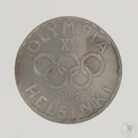 Juhlaraha Suomi, Olympia XV Helsinki 1952, nimellisarvo 500mk, 500,  Paino: 12,1 g
