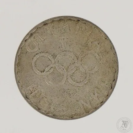 Juhlaraha Suomi, Olympia XV Helsinki 1952, nimellisarvo 500mk, 500,  Paino: 11,9 g