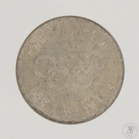 Juhlaraha Suomi, Olympia XV Helsinki 1952, nimellisarvo 500mk, 500,  Paino: 11,8 g